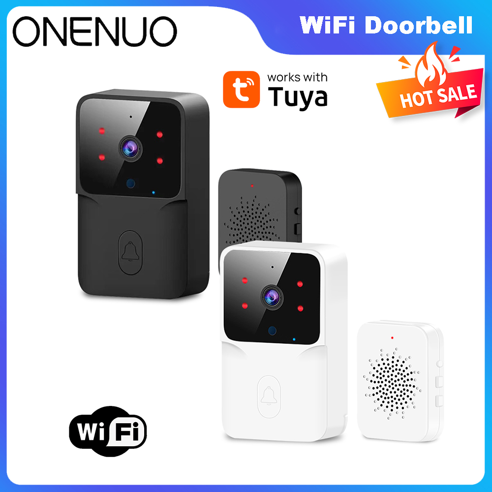 Home Security Front Door Camera - Tuya WiFi Video Doorbell Wireless HD