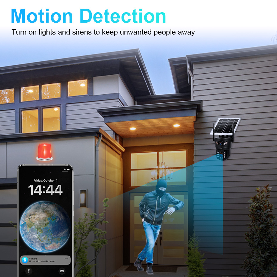 KERUI 6MP 4G SIM WiFi Solar Ca - Home Security La review and price
