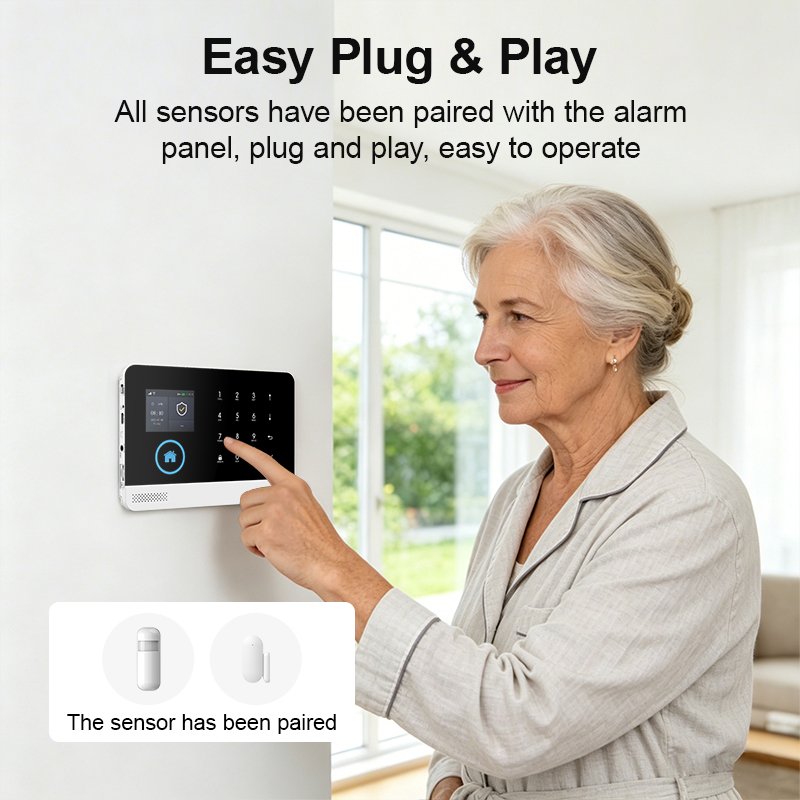 Smart Home WiFi GSM Alarm Syst - Home Security Front Door Camera review and price