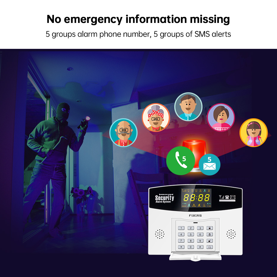 Fuers Tuya Smart Alarm System  - Home Security Phone Number review and price