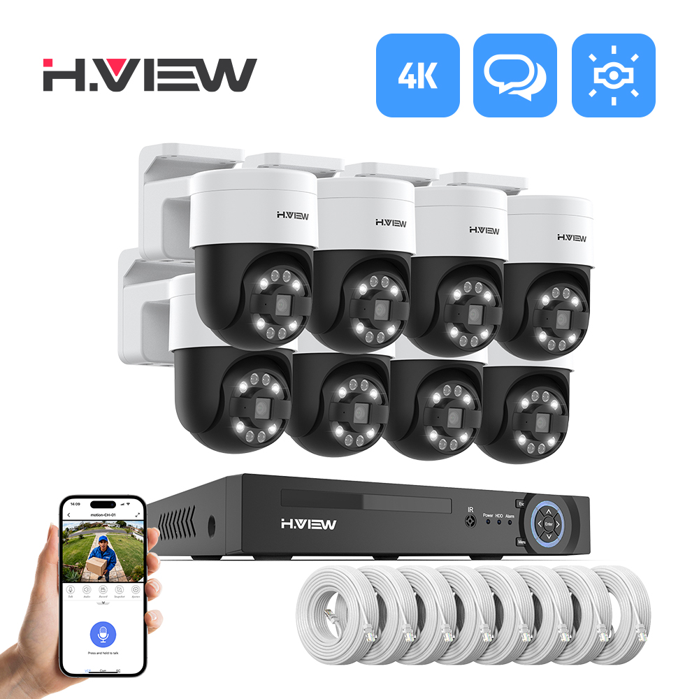H.view 8Ch 4K 5MP 8MP Cctv Sec - Home Security La review and price