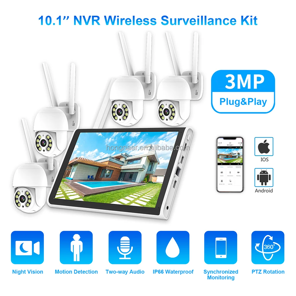 2026 Hongnaer 3MP 4 Channel Wi - Home Security Wireless Cameras review and price