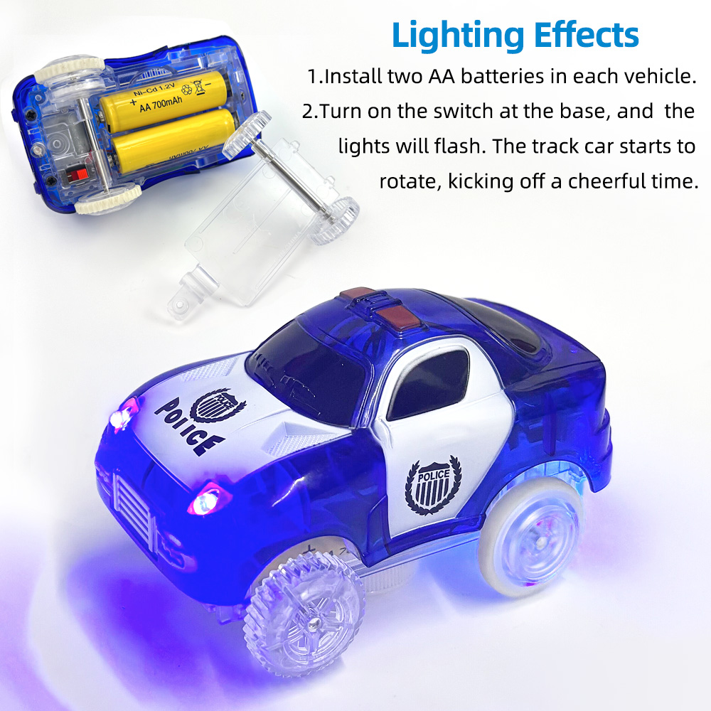 Magic Glowing Race Cars, Polic - Home Security Police review and price