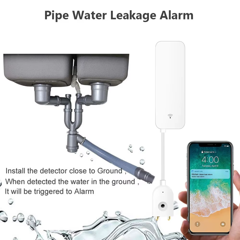 ZigBee WiFi Water Leak Sensor  - Home Security Gadgets review and price