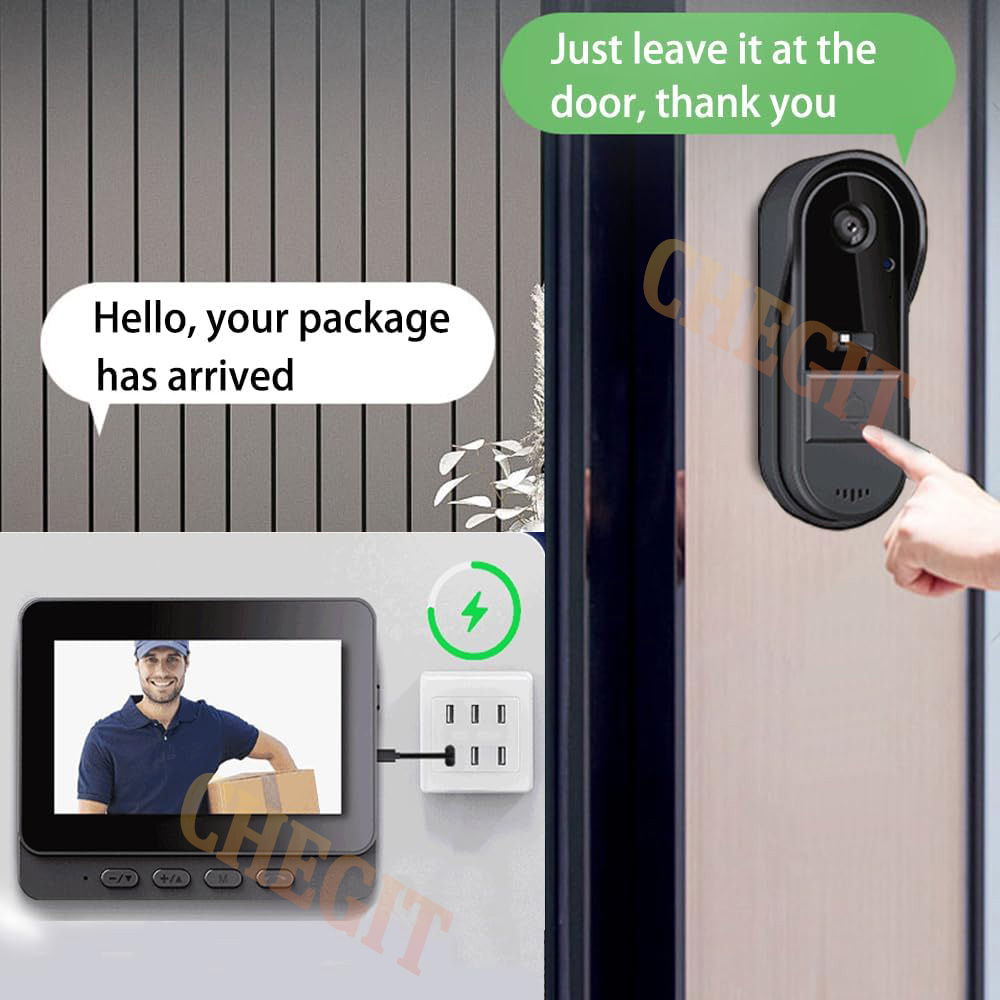 Wireless Wifi Doorbell Camera  - Home Security Doorbell Camera review and price