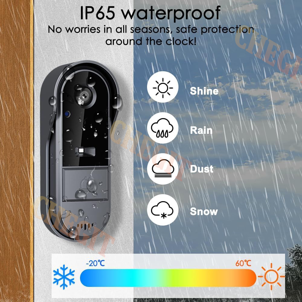 Wireless Wifi Doorbell Camera  - Home Security Doorbell Camera review and price