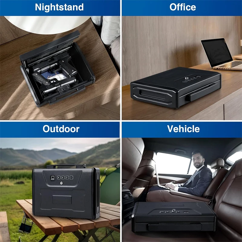 Gun Safe Box Hidden Portable H - Home Security Gun review and price