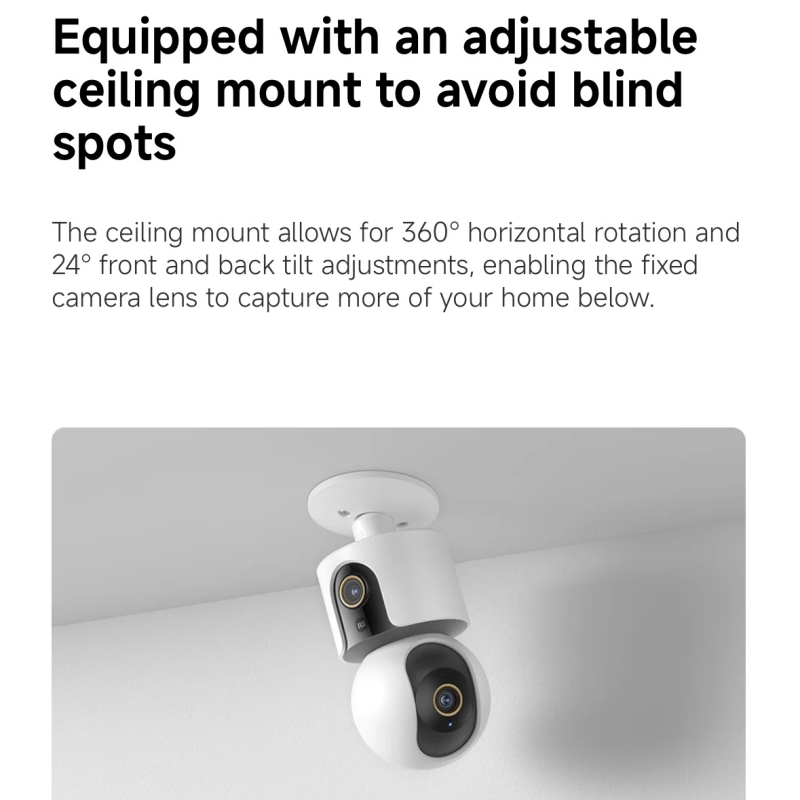 Xiaomi Smart Camera C500 Dual  - Mi Home Security Xiaomi review and price