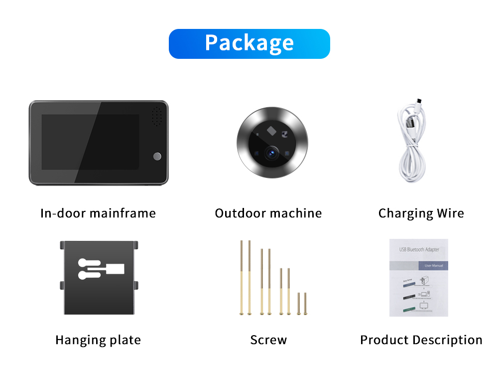 4.3inch Tuya Smartlife WiFi Do - Home Security Wireless Cameras review and price