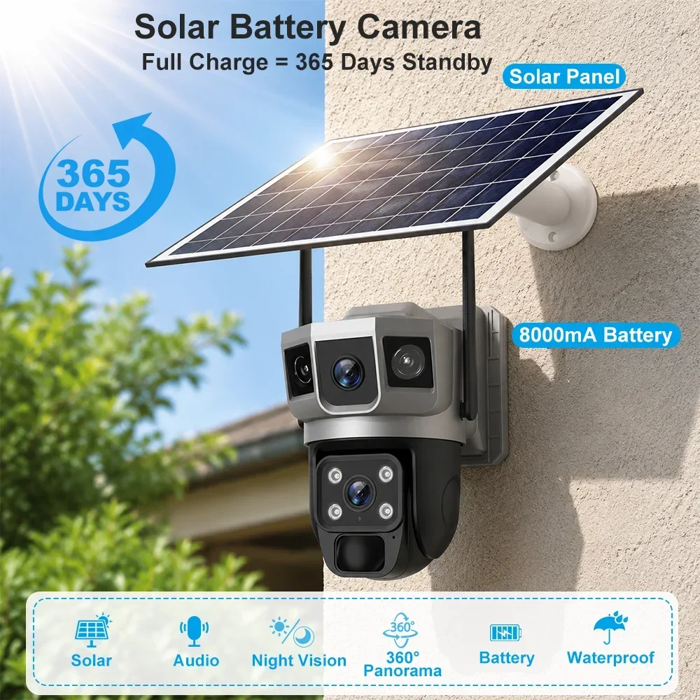 V380 4K 3 screens 4G Camera So - Home Security La review and price