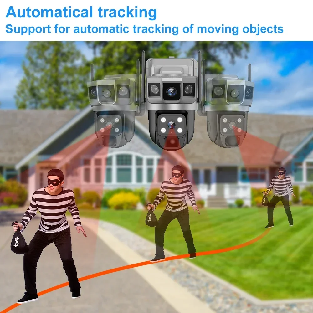 V380 4K 3 screens 4G Camera So - Home Security La review and price
