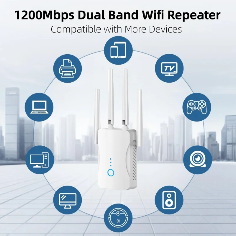 1200Mbps Dual Band WiFi Repeat - Home Security Network review and price