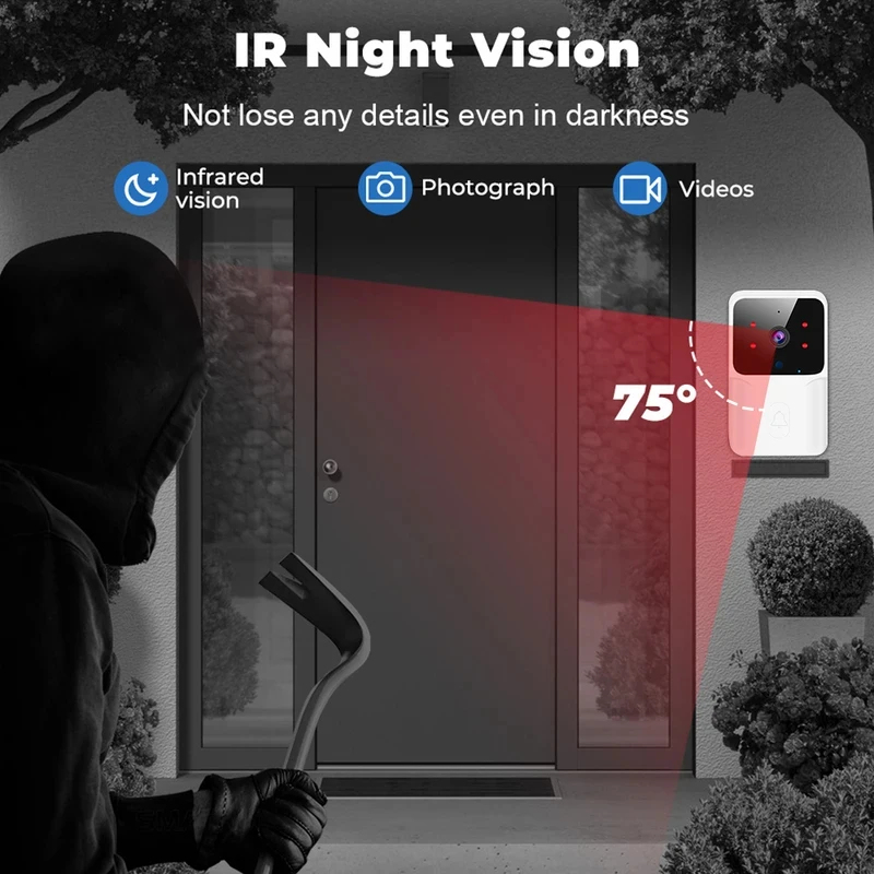 Smart Home WiFi Video Doorbell - Home Security Doorbell Camera review and price