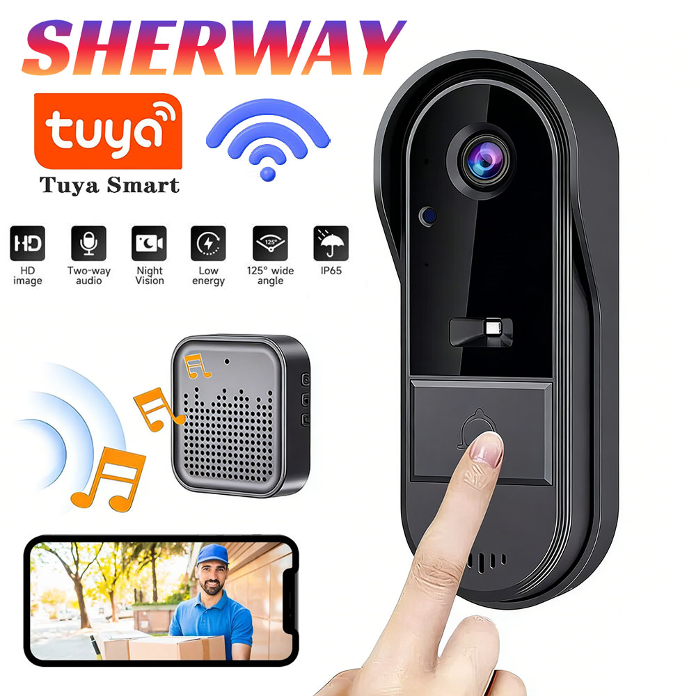 Tuya Doorbell with Camera Wire - Home Security Bundle review and price
