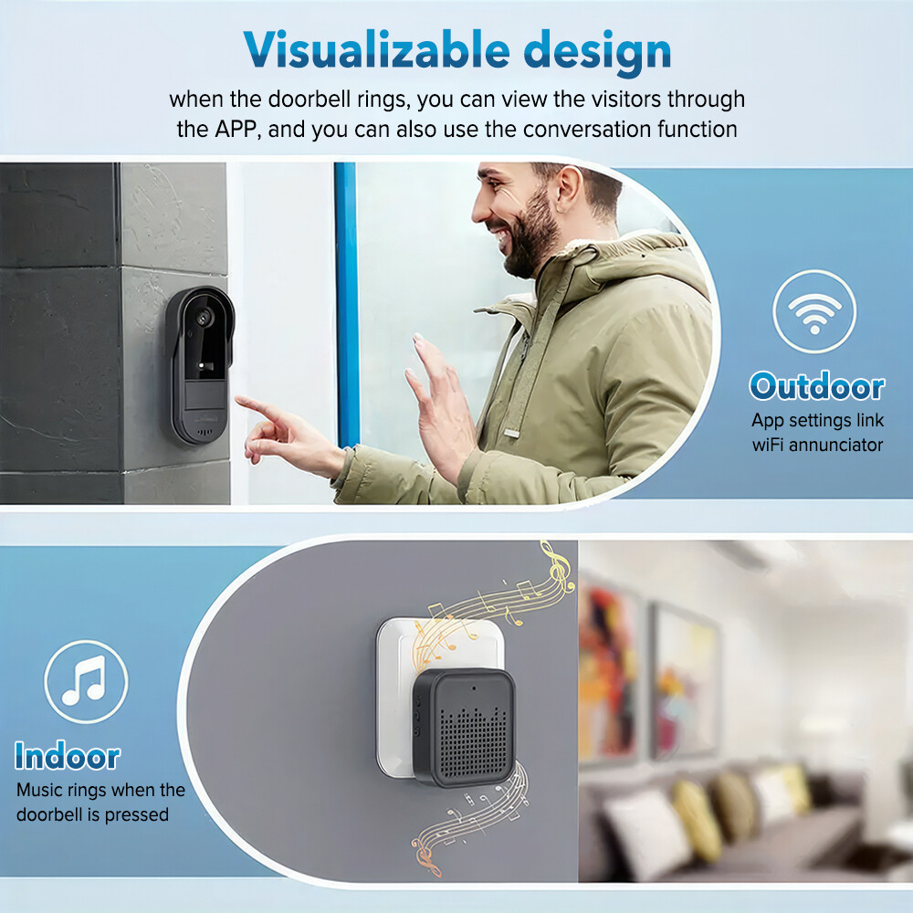 Tuya Doorbell with Camera Wire - Home Security Bundle review and price
