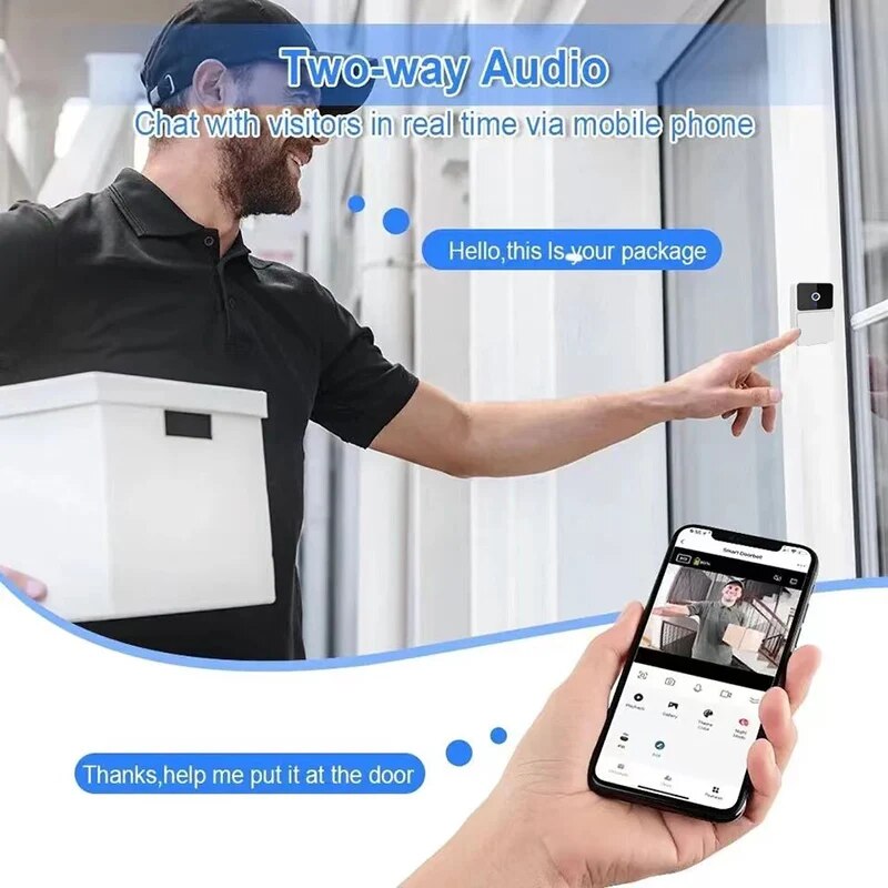 Wireless WiFi Video Doorbell f - Home Security Features review and price