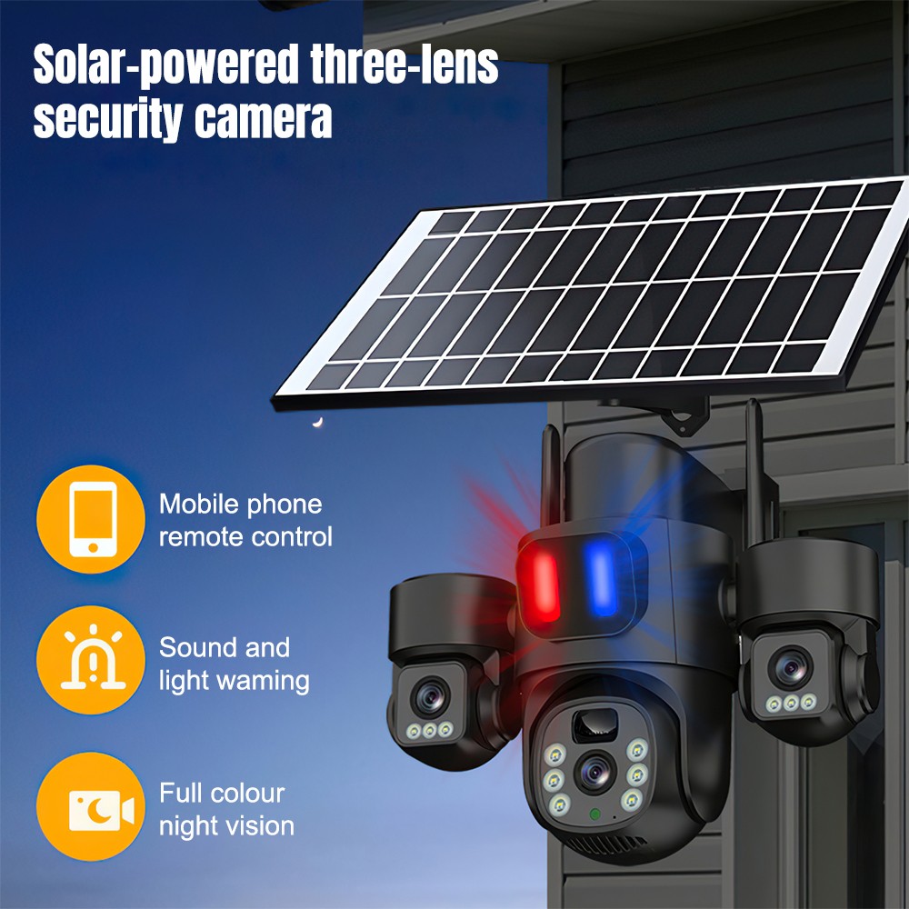 Solar WiFi PTZ Camera Outdoor  - Home Security Wireless Cameras review and price