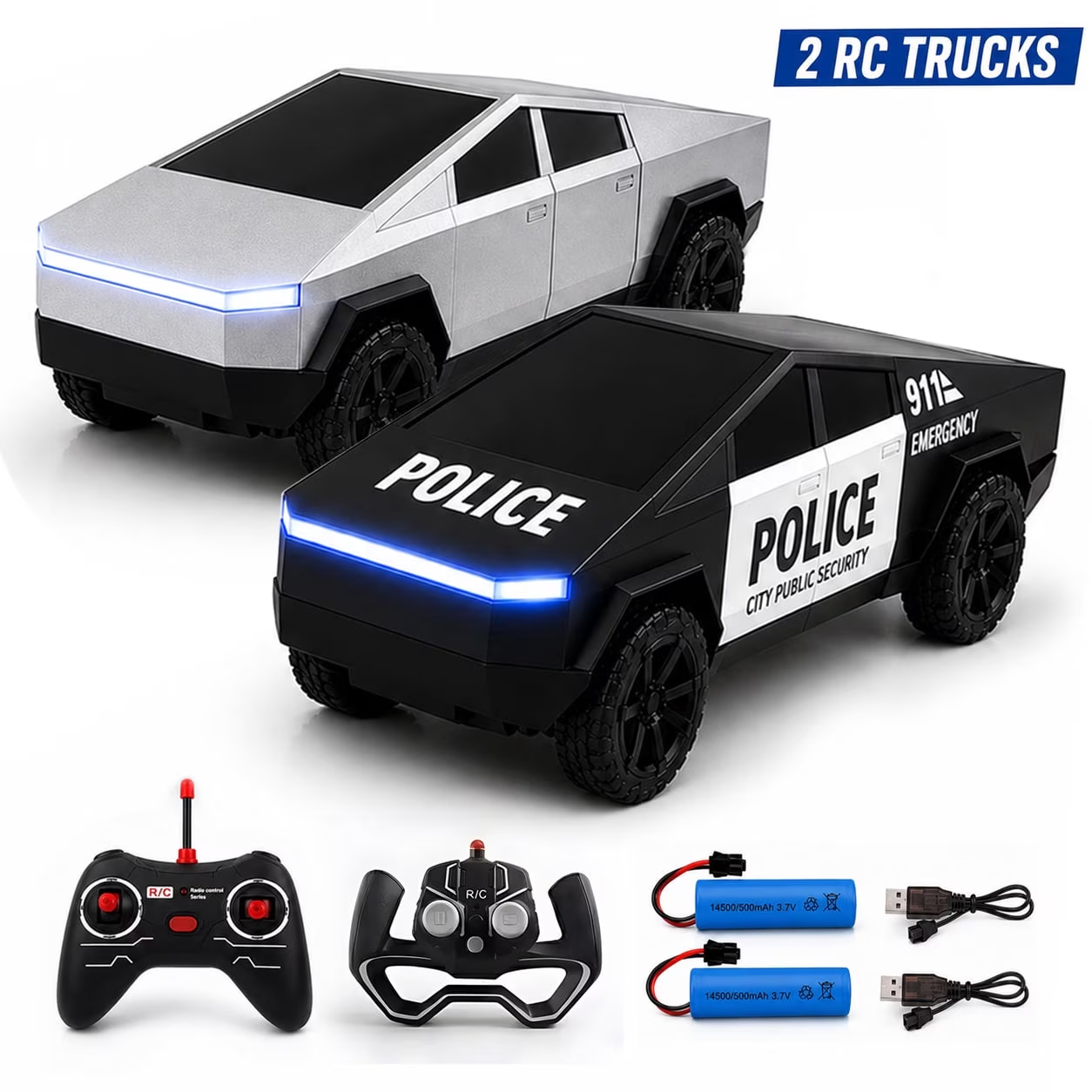 2PCS RC Cyber Truck Toys Remot - Home Security Police review and price