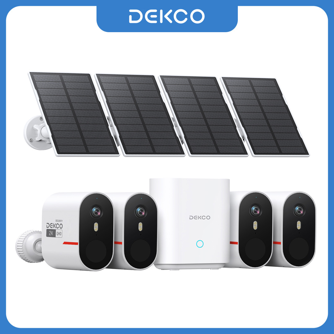 Dekco 3MP WiFi Solar Camera Sy - Home Security Wireless Cameras review and price