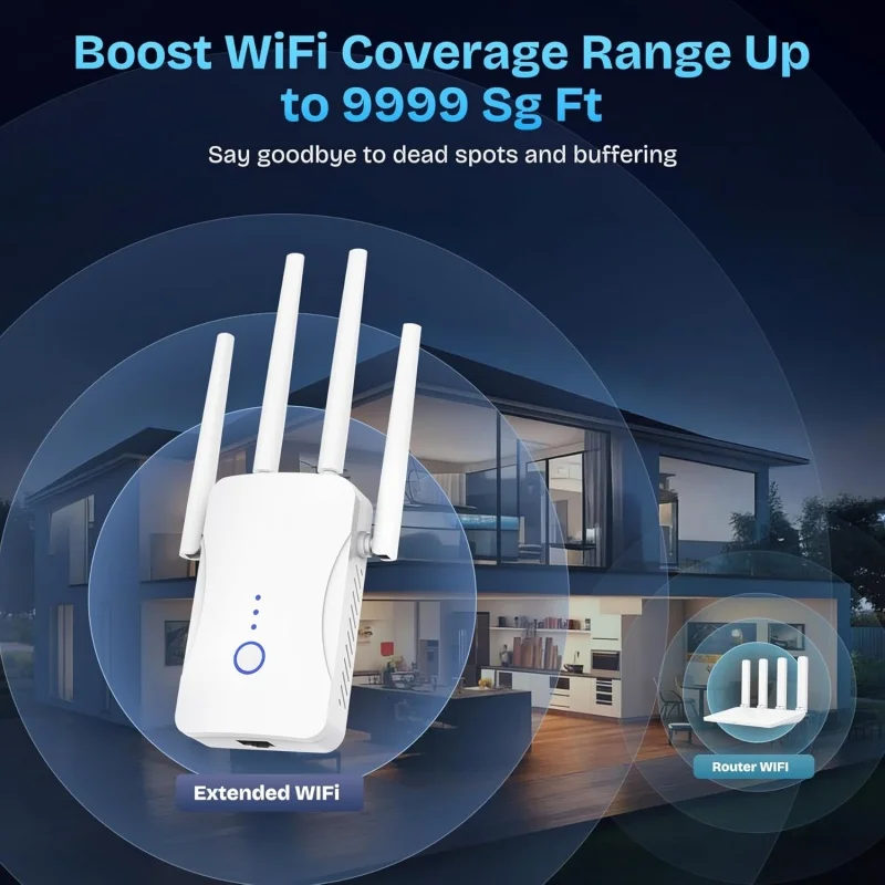 2.4G/5GHz Dual Band WiFi Repea - Home Security Network review and price