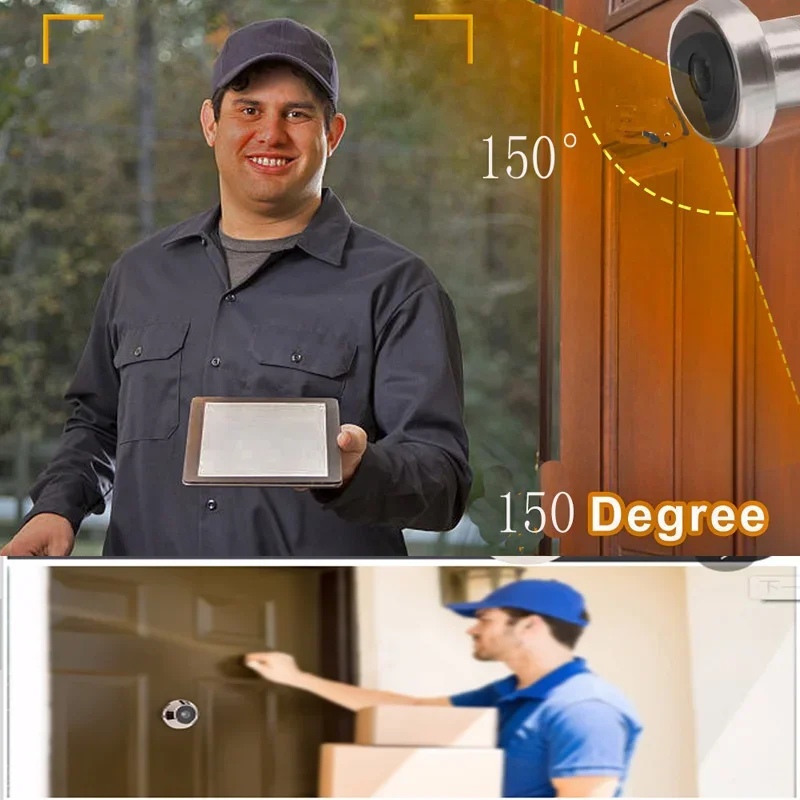 V380 2.4G  WiFi IR Door Eye Ca - Home Security Front Door Camera review and price