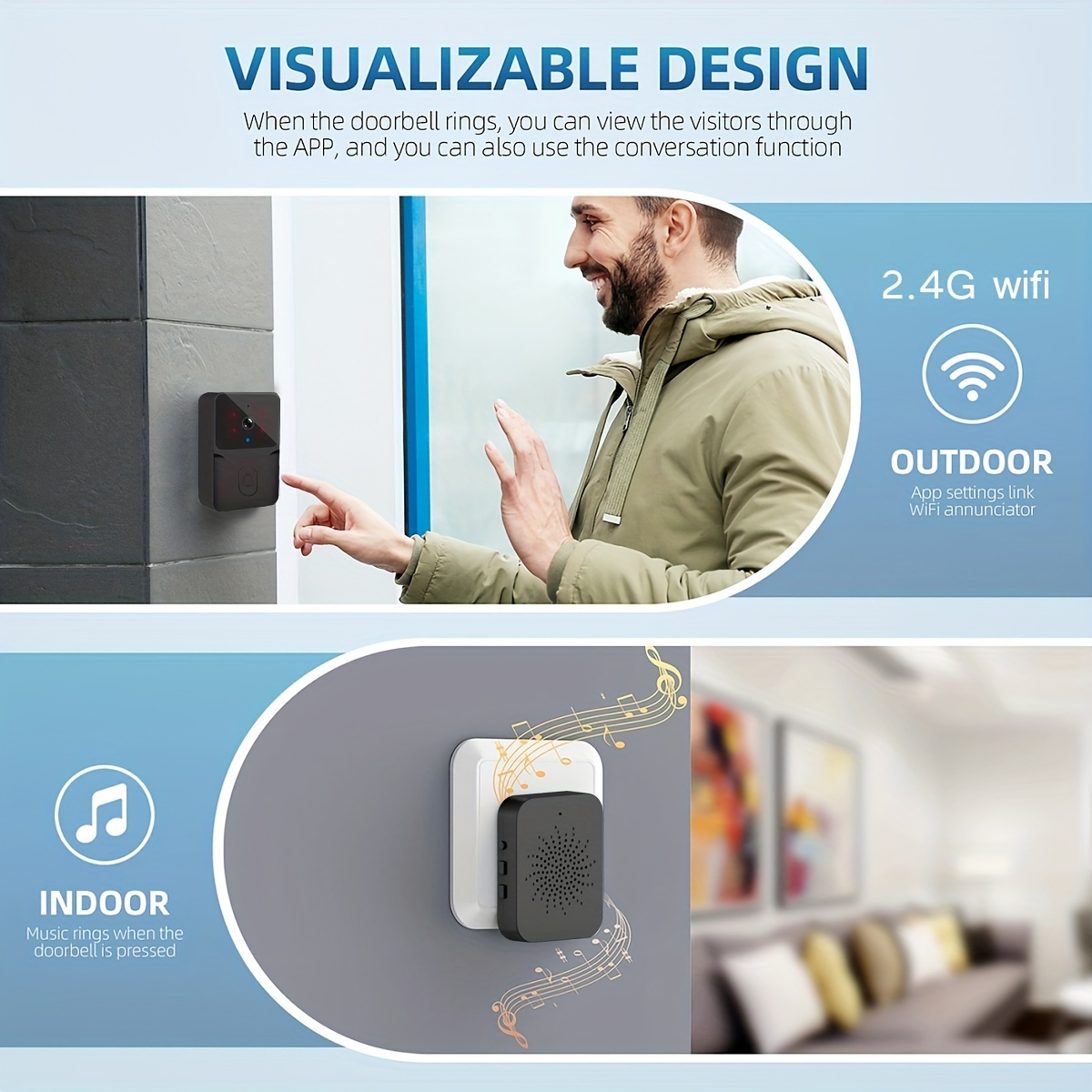 Tuya Wireless Smart Video Door - Home Security La review and price